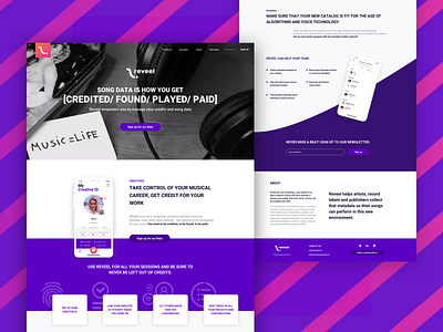 Landing page design