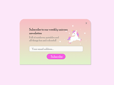 Daily UI 001 dailyui design newsletter practise signup ui