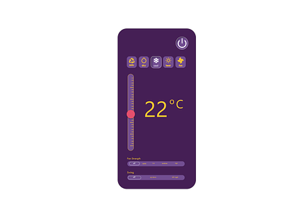 DailyUI 007 - Settings dailyui dailyui007 design heatpump practise settings temperature ui