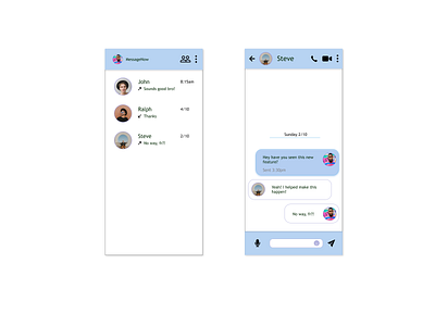 DailyUI 013 - Direct Messaging dailyui dailyui013 dailyuichallenge design directmessaging messages practise ui