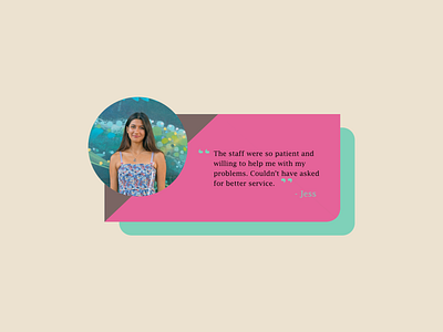 DailyUI 039 - Testimonials