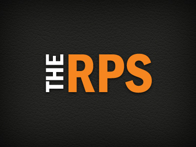 RPS Avatar for Twitter and Facebook font franklin gothic gradient leather orange shadow texture type typography white