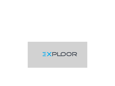 The wordmark logo of exploor branding graphic design logo