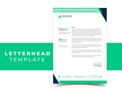 Letterhead Print Template Design corporate design design graphic design letterhead logo