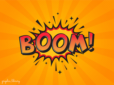 Boom Editable Text effect boom! word