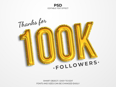 100k Followers Text Effect!