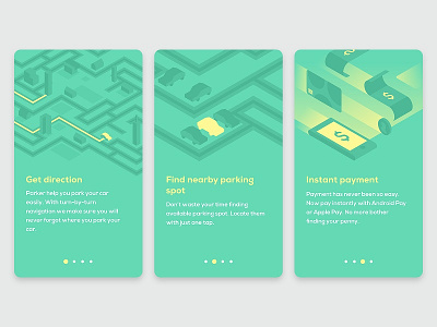 Parking app - onboarding concept android app illustration ios material parking ui ux