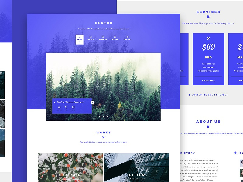 Gentho landingpage by Mohammad Hafidz on Dribbble