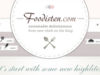Foodisten foodblog logo screendesign webdesign