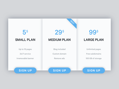 Pricing Table