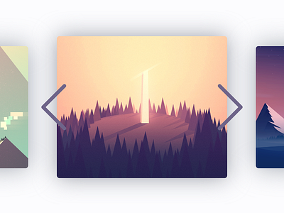 Slider arrow concept illustration shadow slider ui