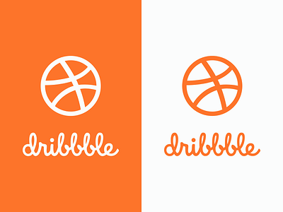 Orange Dribbble ball dribbble icon logo logotype orange wip