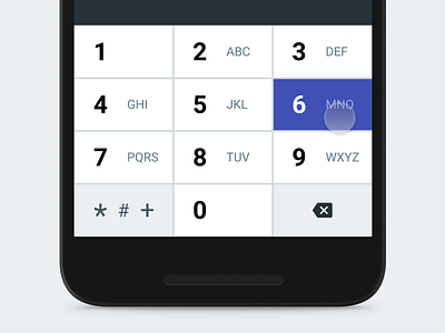 Material Keyboard - Numeric color concept key keyboard letter material design number screen symbol