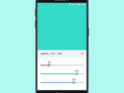 Color Picker App android app color concept picker slider ui