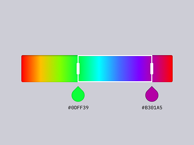 Color Range Selector color gradient handle input range select