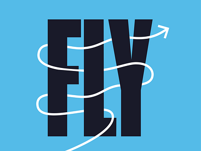 Fly design experiment typography