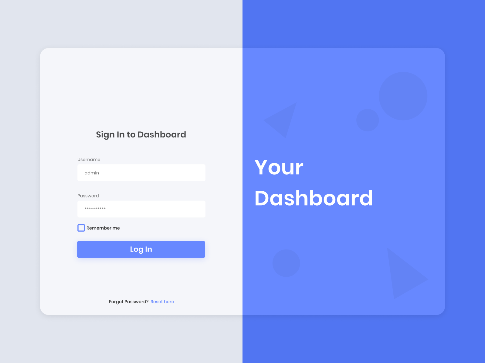 Dashboard - Login Screen by Basheer Abdullah on Dribbble