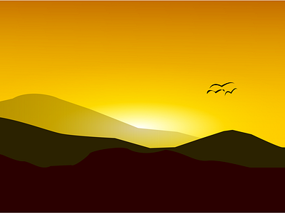 Sunset ahmadfirmanid branding design designflat illustration sunset vector
