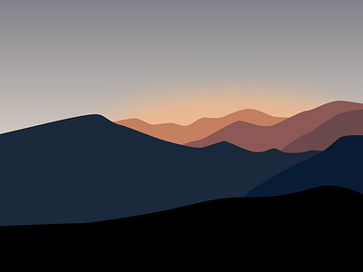 Sunset Illustration Flat Design ahmadfirmanid artwork design designflat firdigart flatillustator graphic design illustration illustrator landscape sunset vector