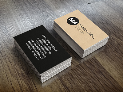 Marlon Mau Design | Business Card business business card card freelancer mockup