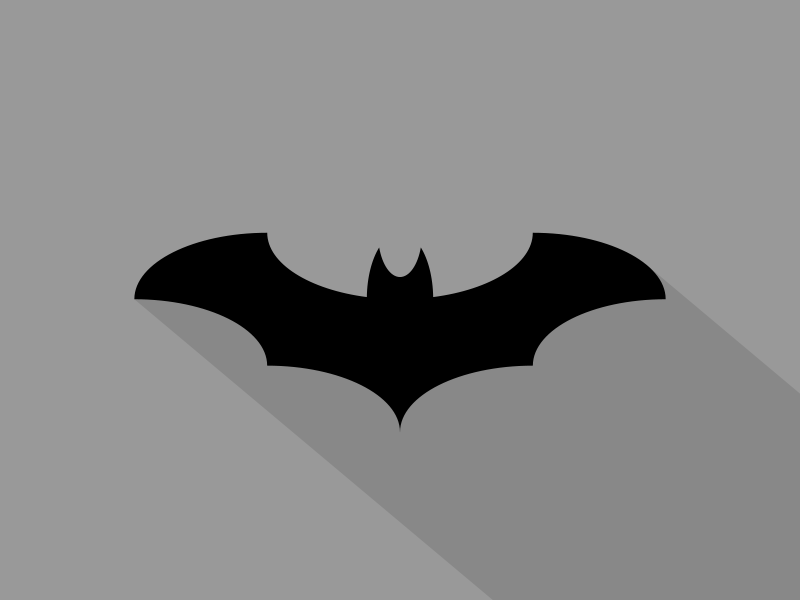 Minimalistic Batman Sign batman ellipses logo sign symbol