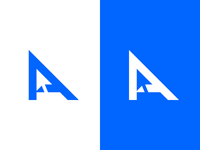 A-Cursor-Logo a cursor letter logo mouse negative space pointer