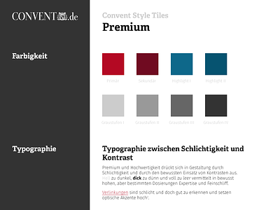 Convent Style Tile #1 [Premium] color convent forms german menu premium process style tile tiles typography ui user interface