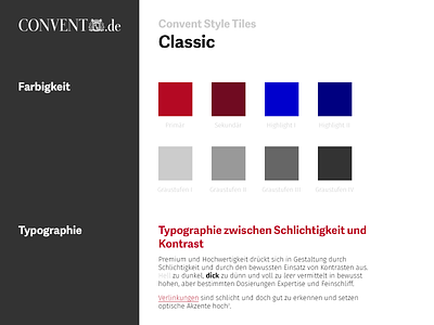 Convent Style Tile #2 [Classic] classic color convent forms german menu process style tile tiles typography ui user interface