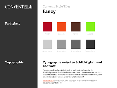 Convent Style Tile #3 [Fancy] color convent fancy forms german menu process style tile tiles typography ui user interface