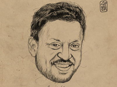 Irfan Khan drawing