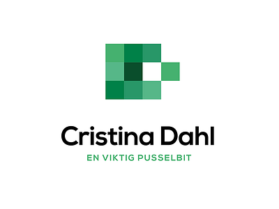 Cristina Dahl logo green logo squares