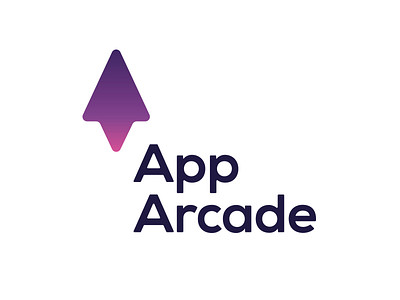 AppArcade logo icon logo purple word mark