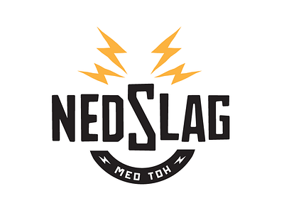 Nedslag logo black logo nedslag tdh thunderbolt yellow