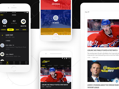 TipsportLiga mobile app - Shot from Case Study case study development hockey interaction interface interface design ios ipad mobile mobile design ui ux