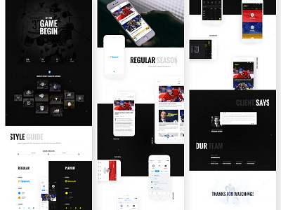 Tipsport League Case Study screens compilation case study development hockey interface interface design ios mobile mobile design sport ui ux ux design