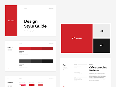 Reinoo Website - Design System Style Guide by Michal Sleziak for ...