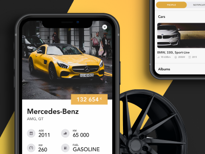 Drift #2 - Social network for motorists car app cars dark app dark ui interface design mobile mobile app mobile app design mobile design profile social app social network ui uiux ux web