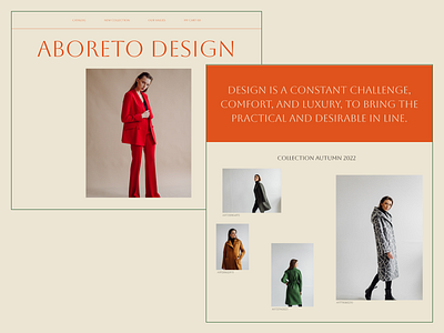 Fashion store website concept