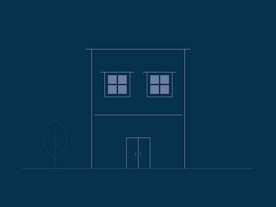 House graphic design illustration