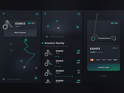 Scooter Rental App Concept