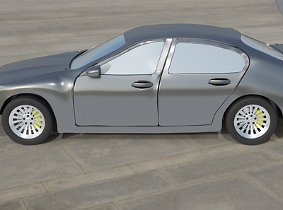3D model of a car 3d graphic design