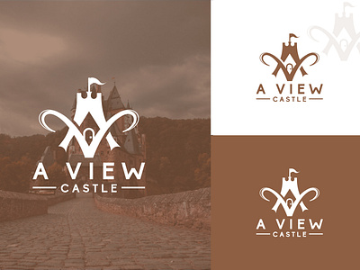 AV castle monogram logo brand mark branding business logo design logo minimalist logo monogram monogram logo