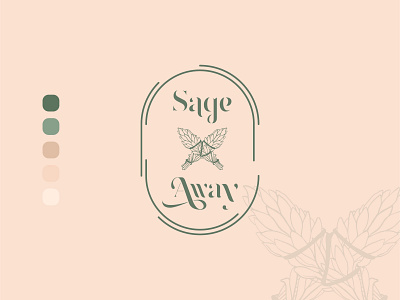 Sage Smudge Sticks Botanical logo botanical logo brand mark branding business logo design illustration logo minimalist logo monogram monogram logo ui