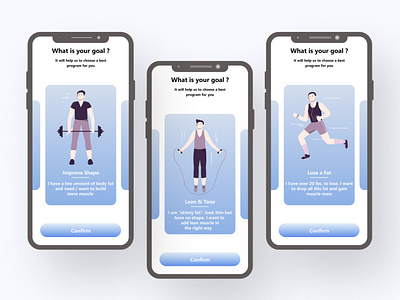 Fitness App Mobile Design