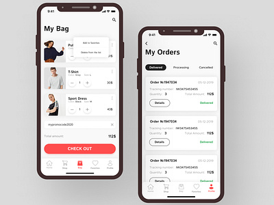 E-commerce Mobile App - UX/UI Design graphic design ui