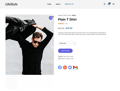 LifeStyle E-Commerce Website Design - UX/UI Design ui ux web webdesign