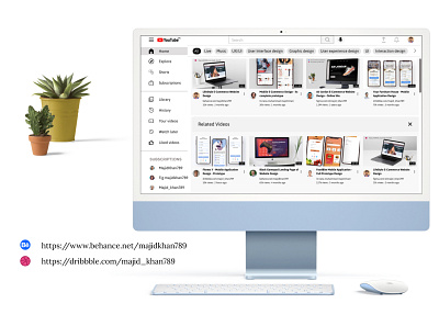 YouTube Home Page Design- UX/UI Design ui uidesign uiux ux uxdesign web web design webdesign