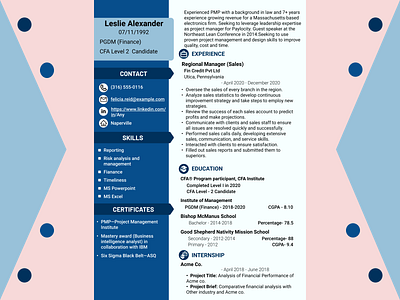 Customized CV made on Figma cv design figma resume
