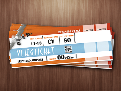 Ticket airplane cloud illustration