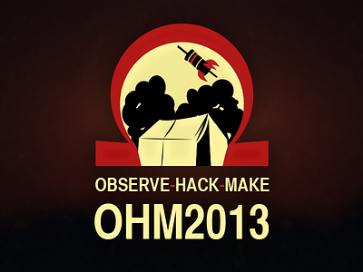 OHM2013 Logo branding hack logo make observe ohm ohm2013 rocket tent